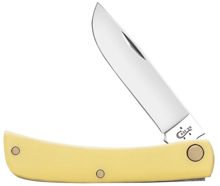 Yellow Synthetic Chrome Vanadium Sod Buster Jr® Pocket Knife - Case® Knives
